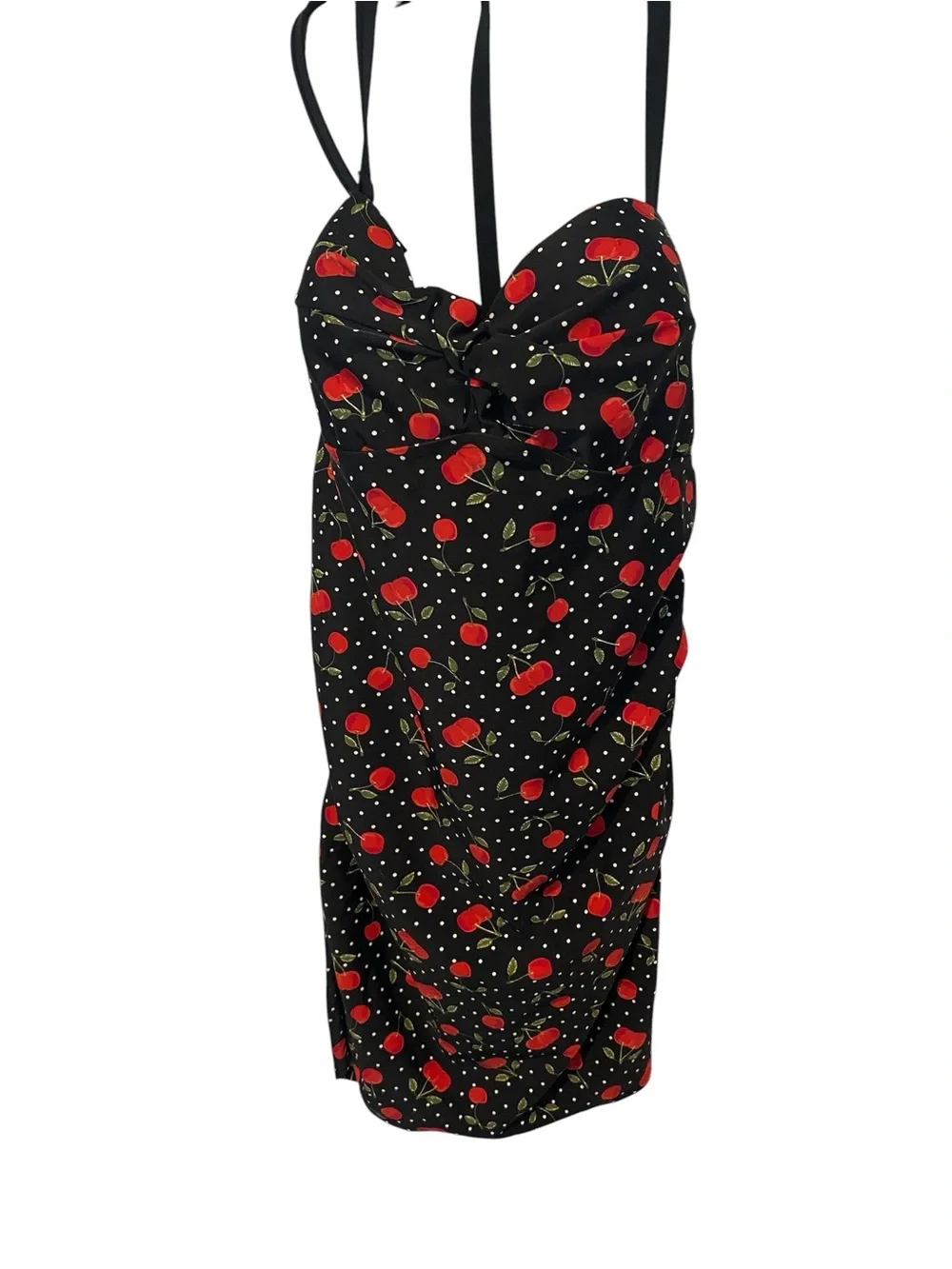 NEW TORRID SZ 2X RETRO CHERRY PRINT SWIMSUIT SWIM DRESS - Picture 1 of 4